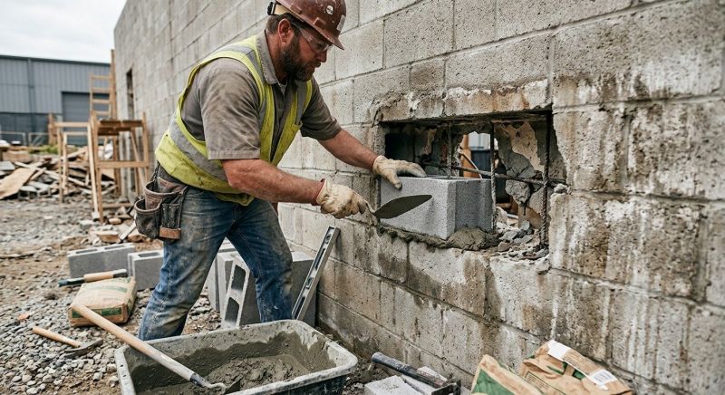 Block Wall Repair in Dade City, FL