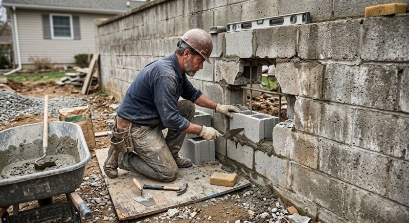 Block Wall Repair in Hudson, FL