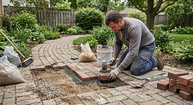 Brick Driveway Repair in Spring Hill, FL