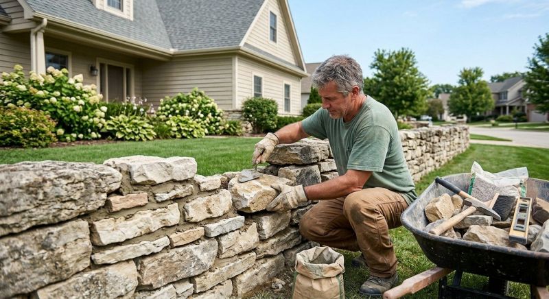 Brick Fence Repair in Spring Hill, FL