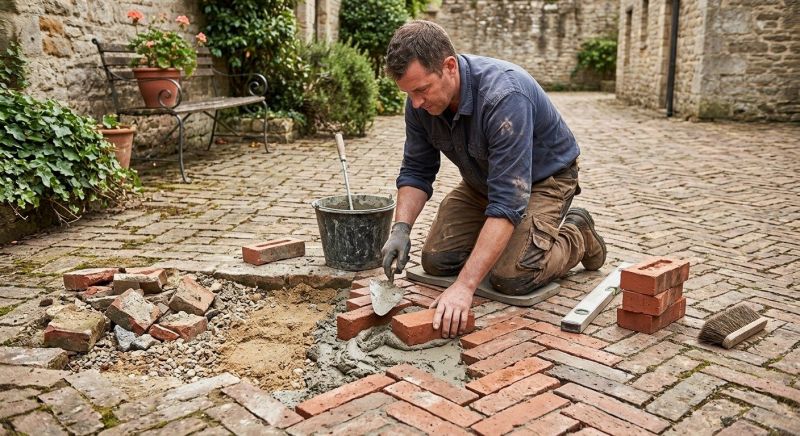 Brick Hardscape Repair in Spring Hill, FL