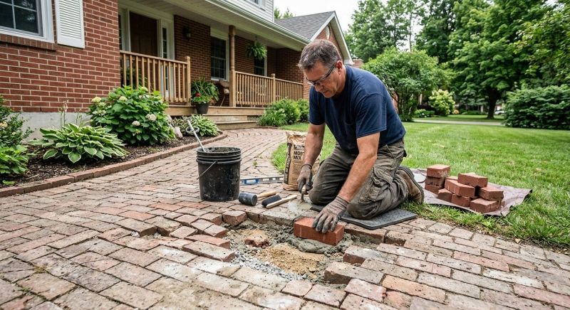 Brick Hardscape Repair in Spring Hill, FL