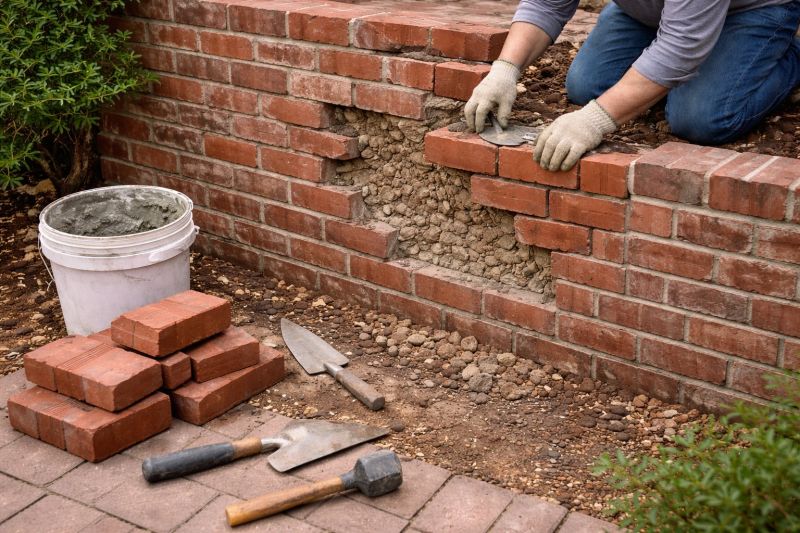 Brick Wall Repair in Webster, FL