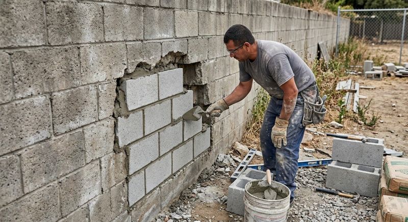 Brick Wall Repair in Webster, FL