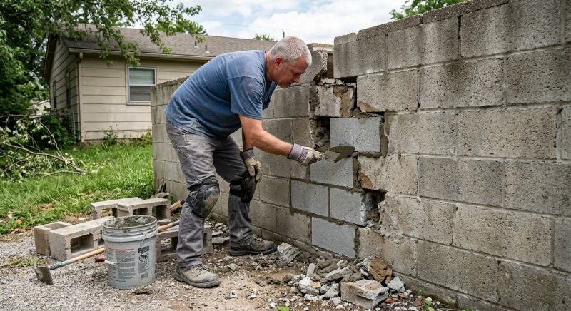 Concrete Block Repair in Hernando County, FL