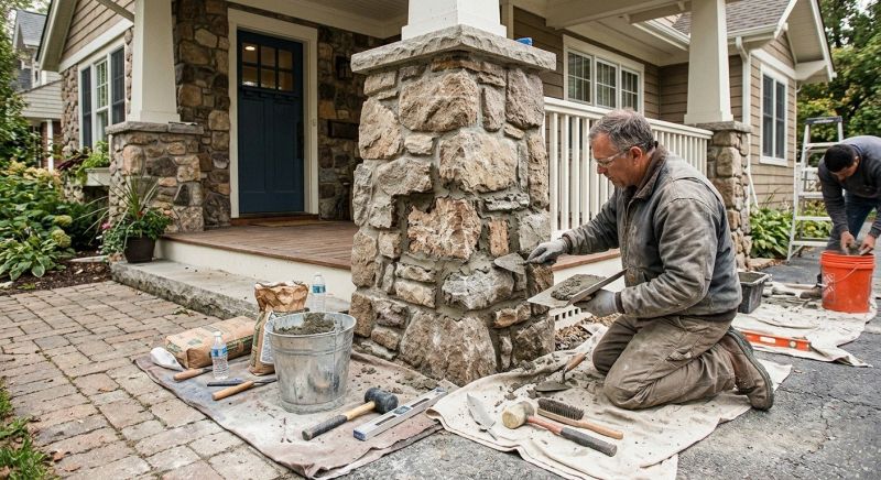 Stone Column Repair in Spring Hill, FL