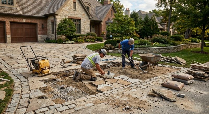 Stone Walkway Repair in Spring Hill, FL