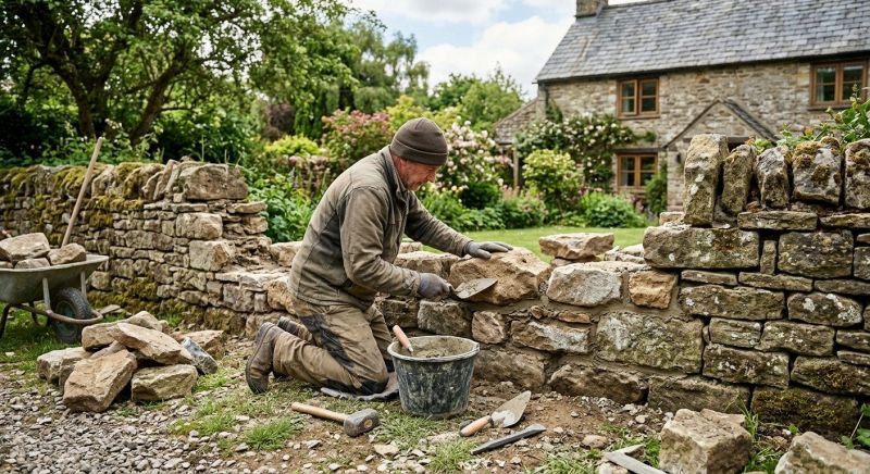 Stone Wall Repair in Hernando County, FL